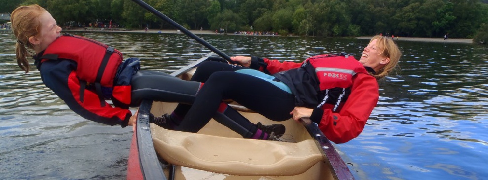Canoeing is great fun.  You can use canoes to build trust and canoeing means you have to work as a team to paddle your canoe through the water.  Our canoes are also very stable yet manouverable.